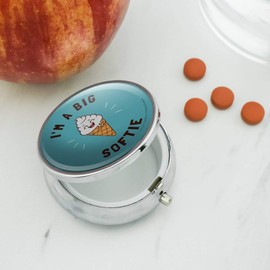 I'm A Big Softie Soft Serve Ice Cream Cone Funny Humor Pill Case Trinket Gift Box