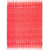 Sar12 Sarong Beach Towel Pareo Wrap Skirt Loop Red Pink