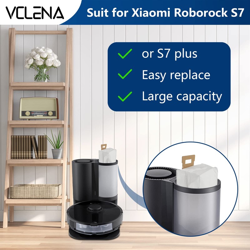 10 Pack Dust Bag Fit for Roborock S7 / S7+