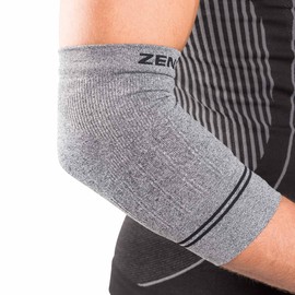 Zensah Compression Tennis Elbow Sleeve for Elbow Tendonitis, Tennis Elbow, Golfer's Elbow - Elbow Support, Elbow Brace,Large,Heather Grey
