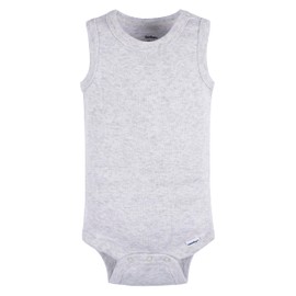 Gerber Baby Boys Multi-Pack Sleeveless Onesies Bodysuit Blue Stripe 0-3 Months
