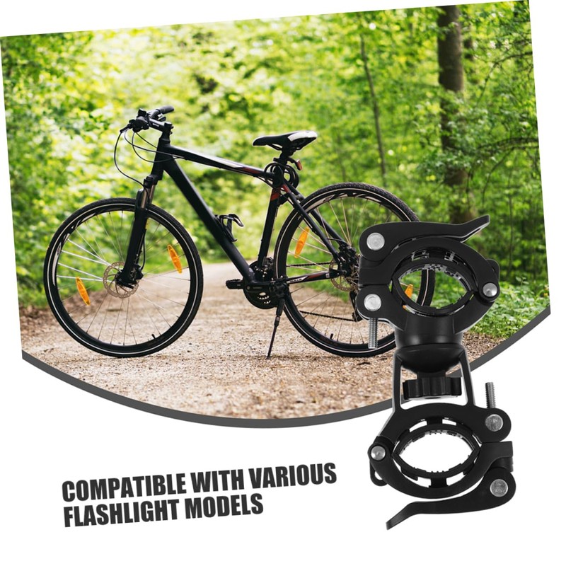 STOBAZA 2pcs Bicycle Flashlight Holder for Bike Lights Lock Handlebar