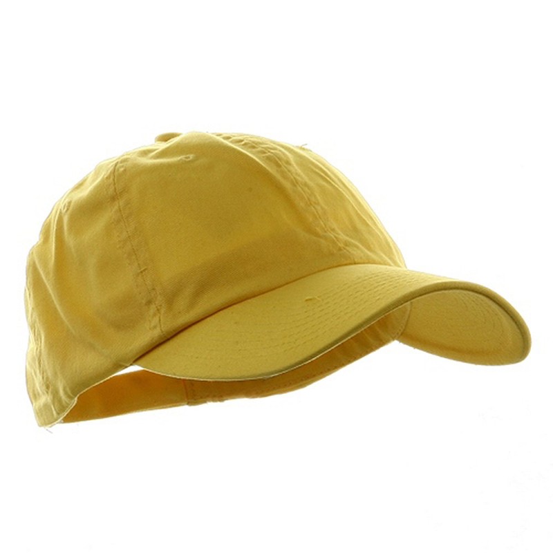 Low Profile Dyed Cotton Twill Cap - Yellow OSFM