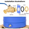 Himaweek Brass Water Container Rain Barrel Spigot - 3/4" GHT