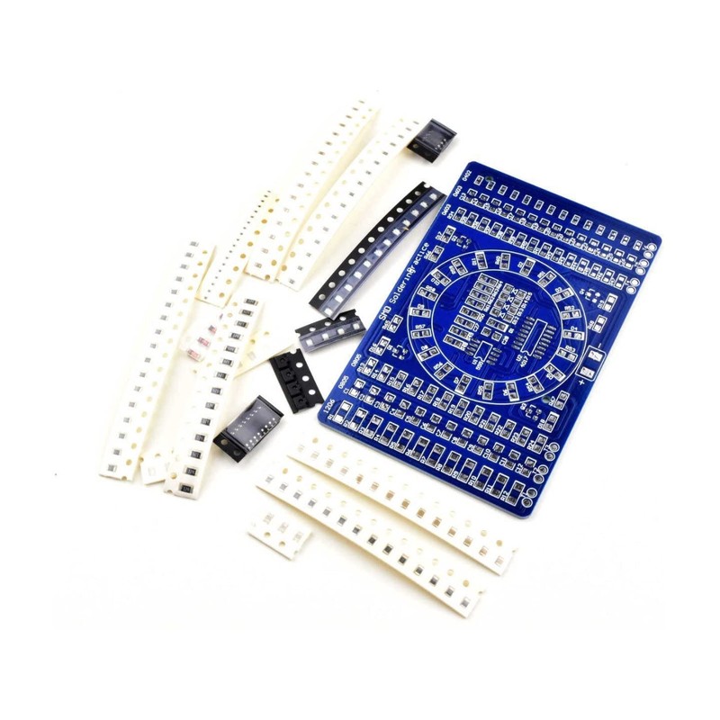 SMD Soldering Learning Kit, LED Light Effects with NE555