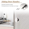 Mesee 2 Packs Recessed Sliding Door Handles with Fixing Screws,
