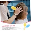 minkissy Scalp Massager Hairbrush Set Pcs Hair Combs Soft Plastic