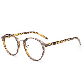 Cyxus Blue Light Filter Glasses Women Men Glasses Frame Round Retro Glasses Anti Harmful Blue Light (8065 Tortoiseshell), Tortoiseshell