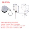 Ceiling Fan Switch ZE-208D, 3 Speed 5-8 Wire Ceiling Fan