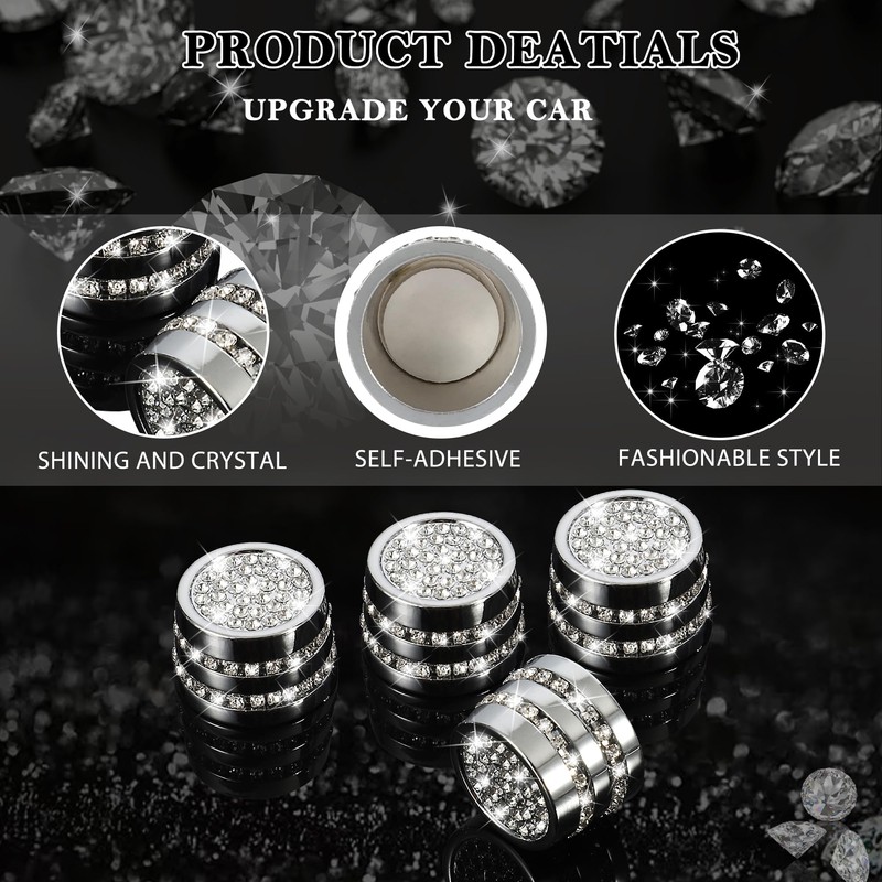 TOMALL Bling AC Vent Outlet Cover Compatible with Mini Cooper