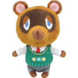 Sanei Boeki Animal Crossing All Star Collection Tom Nook Plush Toy, Size S, Height 6.7 inches (17 cm)