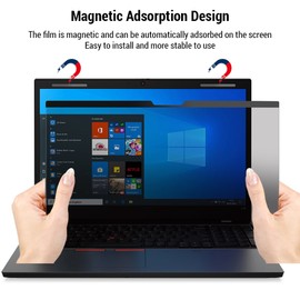 Magnetic Privacy Screen Filter Anti UV Film Anti Glare Frosted High-transmittance Film Magnetic Adsorption Privacy Protection Anti-Eye Fatigue for 14'' Laptop with 16:9 Aspect Ratio