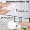ASTER 6Pcs Shower Curtain Clips with Suction Cup, Multiple Purpose