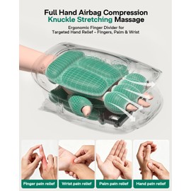 Burrki Hand Massager with Heat, Finger Separation & Stretching Massage