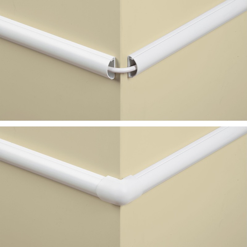 D-Line Medium Cable Raceway Accessory Pack, Join 1.18in x 0.59in