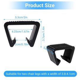 8 Stück Gartenmöbel Verbinder, 4.25cm Gartenmöbel Verbinder Clips, Möbel-Verbindungsklemmen Terrassenmöbel Clips, Rattan Möbel Verbinder, Kunststoff Sofa Clips für Rattan-Stühle, Sofas, Terrassenmöbel