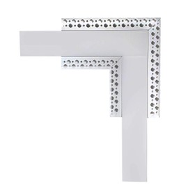 90° Corner Connector Sala104 U-Profile Aluminium LED Anodised Long Side 16.7 cm x Short Side 11.8 cm x Inner Width 47 mm Corner Angle Mitre Cut Aluminium Profile for Stripes up to 47 mm Wide