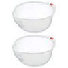 Inomata Japanese Rice Washing Bowl with Side and Bottom Drainers,