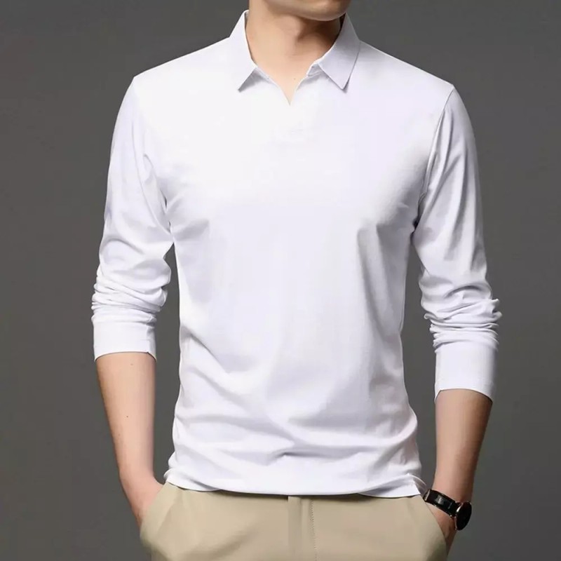 Johnny 남성패션 카라넥티 조니 솔리드 긴팔 티 터틀넥 스판 덱스