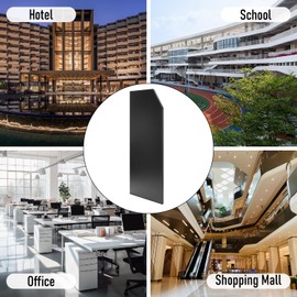 Urinal Partition,Bathroom Partition,Toilet Protection Divider,Wall-Mounted Urinal Screen Toilet Partition for Hotel,Schools,Shopping Malls Public Places,3 PCS,Black