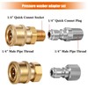 Shimeyao 4 Sets NPT 1/4 Inch Pressure Washer Coupler Quick