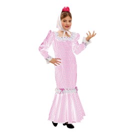 My Other Me – Madrilenian Costume for Girls, Size 7 – 9 Years, White (viving Costumes mom02318)