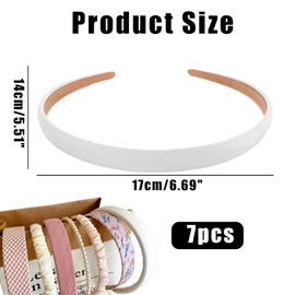 Women's Headband Set, Various Models, Headbands, Pearl Headband, Plastic Hairband, Headband Set, Pink, White for Women and Girls (Pink, S)