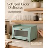 TIRYIUOU Bread Box for Kitchen Countertop: Large Capacity Farmhouse Bread