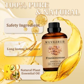 Wuvezrub Frankincense Essential Oil 240ML - 100% Pure and Natural Oils for Aromatherapy Diffuser - 8 Fl Oz/Frankincense