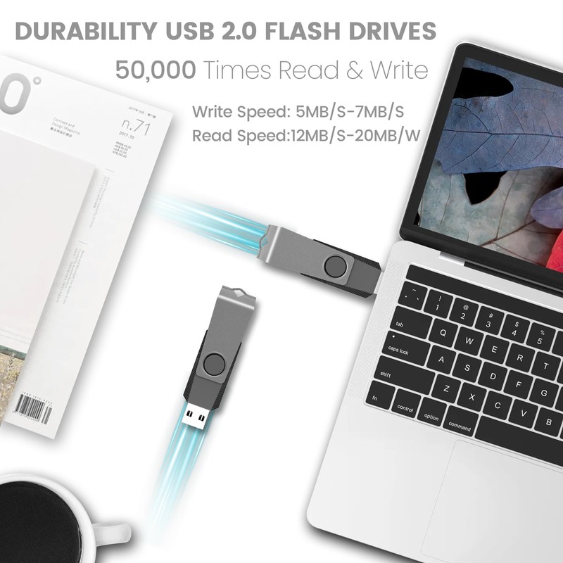 AGECASH 4GB USB Flash Drive Bulk USB Drive 20 Pack