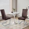 WENZMOC PU Leather Dining Chair Covers Removable 100% Waterproof Chair