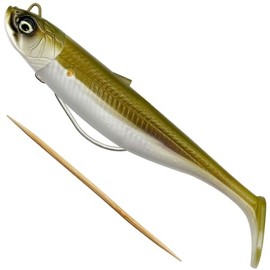 Savage Gear Savage Minnow WL 2+1 – Weedless Design, Lively Kicking Action, Ideal for Predator Fish like Pike, Perch & Zander, Perfect for Freshwater & Saltwater Anglers Khaki 12.5 cm