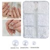 ZOKJSW Design for Women's Nail Art Rhinestones, White Pearls and