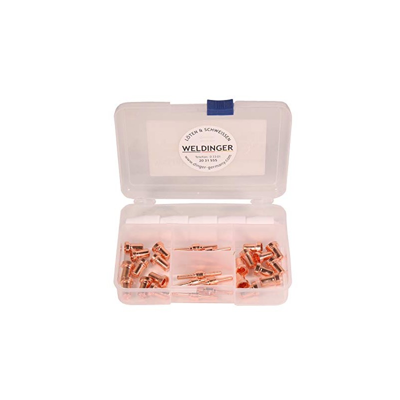 CUTSet1 37-Piece Wearing Parts Set for Plasma Cutters by Lidl,