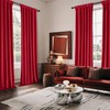 MIULEE Christmas Velvet Curtains 96 Inches Long 2 Panels Set