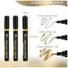 ZOET 2 SETS Liquid Gold Marker Paint Pens Outline/Fill Paper