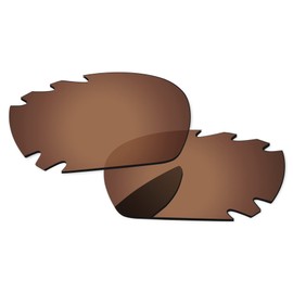 PapaViva For Oakley Jawbone Vented Polarized and Non-Polarized Racing Jacket Vented Lens with Rubber Kit 62mm, Braun