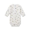 Sanetta Baby Boy Bodysuit, White Pebble