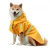 GLURIZ Impermeable para Perros con Rayas Reflectantes, Impermeable con Capucha