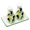 Hand Made Italian Ceramic Salt & Pepper Pots Set of