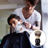 7Pcs Men Shaving Brushes Wood Handle, Professional Salon Tools Hand