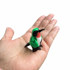 3d Printed mini Hummingbirds birds figurines great for decoration, made in PLA plastic Nature Ornaments animal statue figurine - Quantity: Hummingbird one