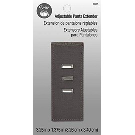 Dritz Clothing Care 82687 Adjustable Pants Hook Extender, Gray 3.25" x 1.375"