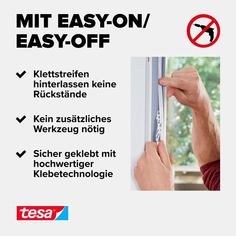 tesa fly screen Comfort Velcro strip for floor to ceiling