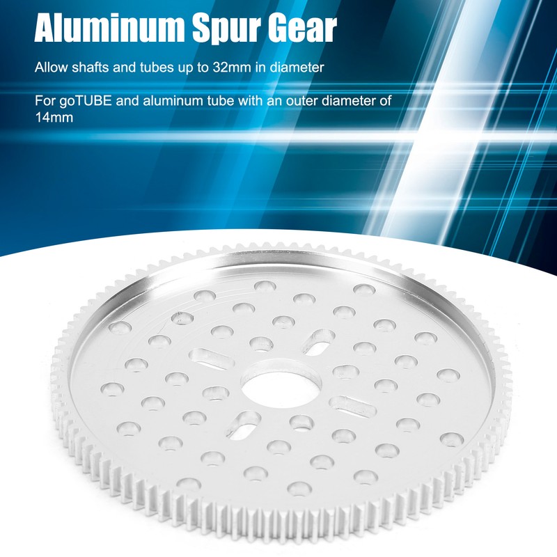 Spur Gear 96 Tooth Aluminum Cylindrical Mod 0.8 14mm Center