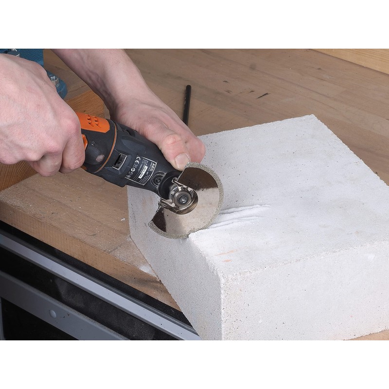 Wolfcraft 3997000 85mm Diamond Radial Saw Blade for Stone/Plaster/Ceramic/Plano-Levelled Bricks/Porous