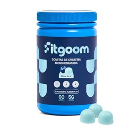 Fitgoom Gomitas de Creatina Monohidratada 5g | 90 Gomitas 30 Porciones | Sin Azúcar Sin Gluten | Soporte Cognitivo y Físico | Fuerza Músculo y Enfoque