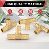 2-Pack Efield 3/4" X 3/4" X 1/2" Pex Reducing Tee