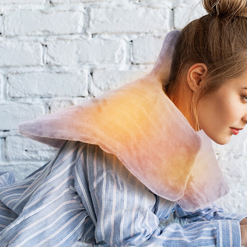 Heating Shoulder Pad 3 Levels Hot Compress Stress Relief Coral