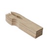 Clickeat Duo Wooden Cutlery Set - 10 Units - 100%